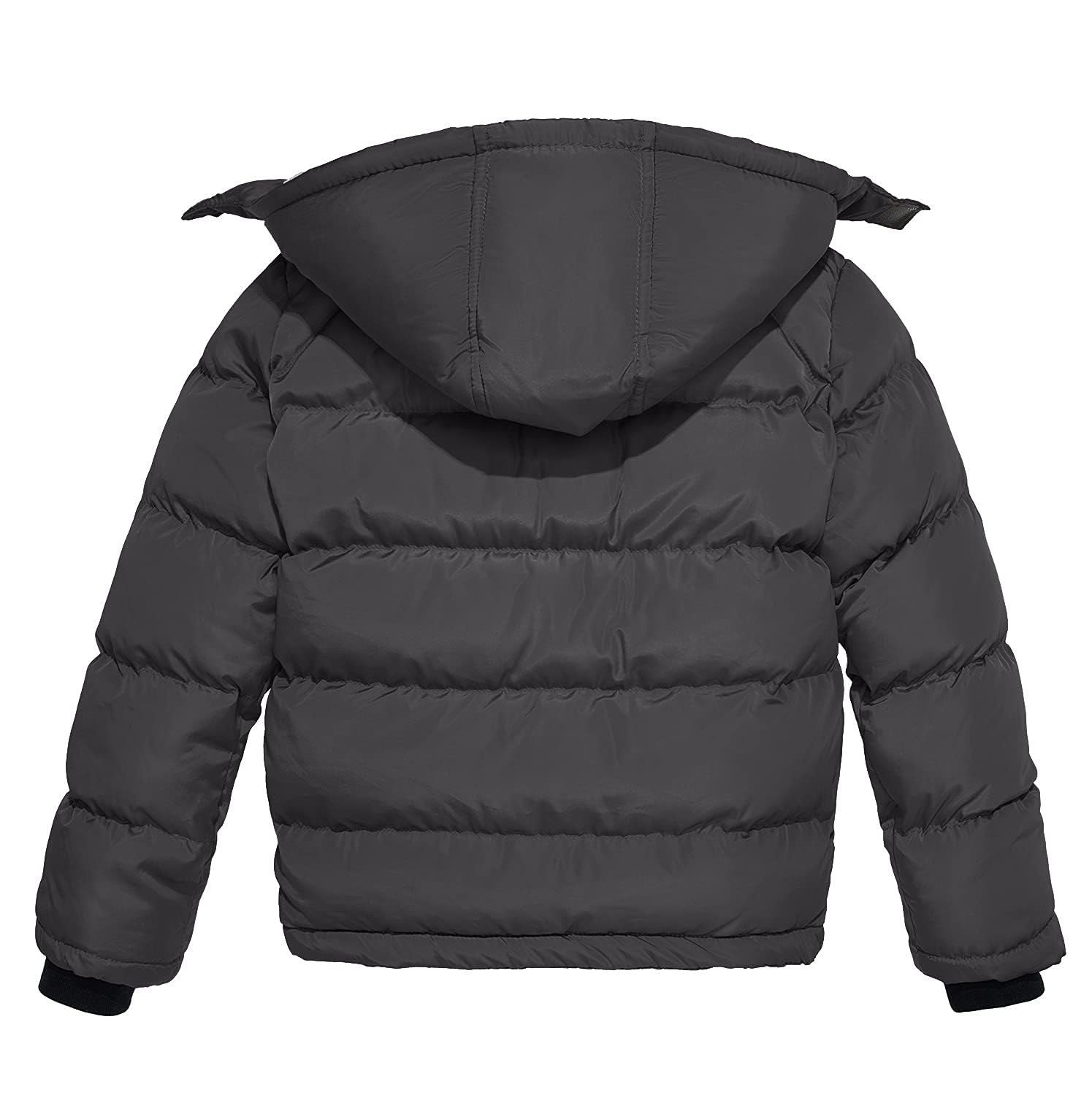Wantdo Abrigo Cálido de Invierno para Niños Chaqueta Acolchada de Algodón Grueso Parka Clásica a Prueba de Viento Chaqueta Abrigada con Capucha para Exteriores