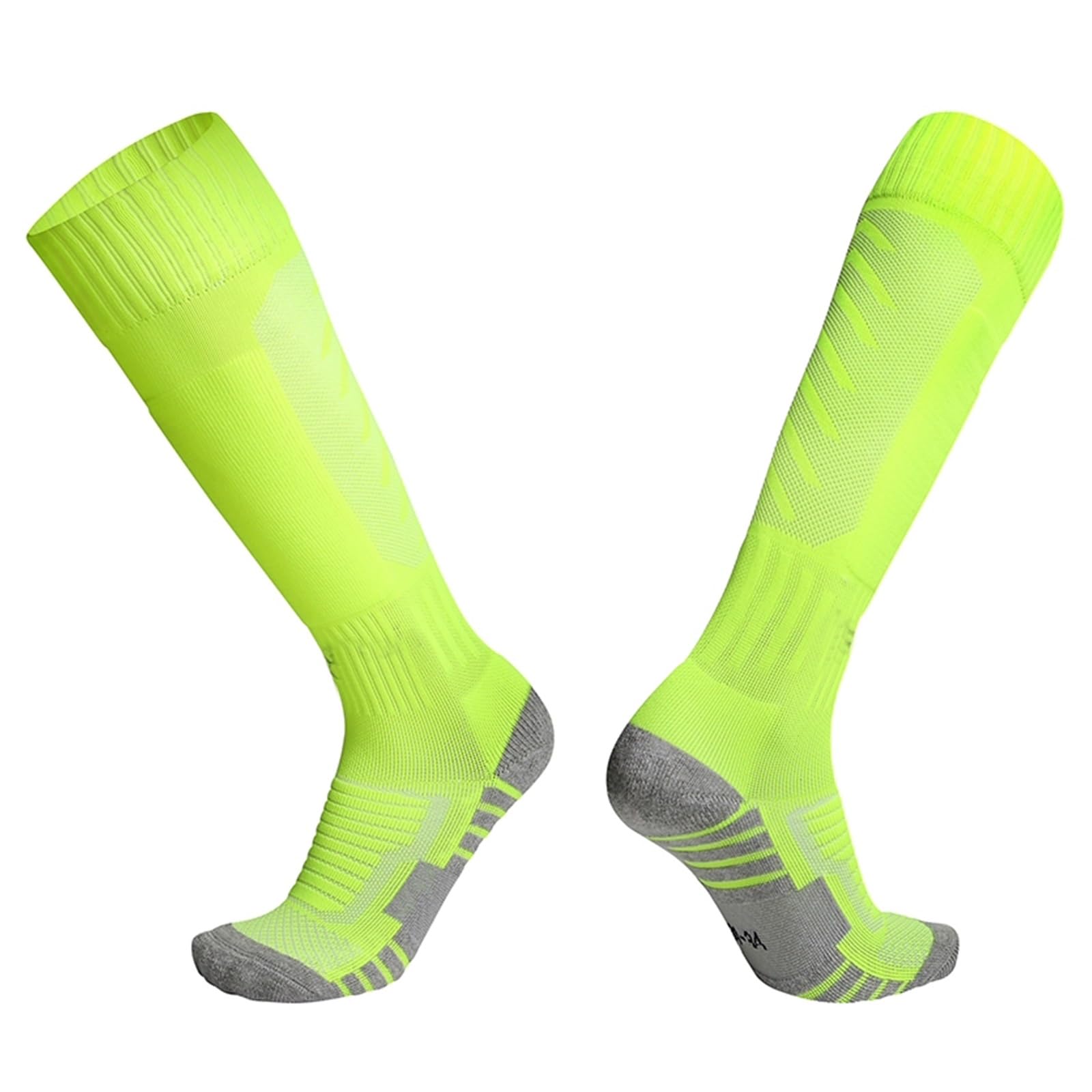 Medias de Esgrima Protectoras, Calcetines Deportivos de Esgrima Antideslizantes y Resistentes al Desgaste hasta la Rodilla, Calcetines de Esgrima para Espada, Sable, Florete(Green,XS)