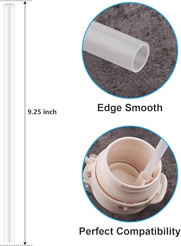 Miniatura 9 de Pajitas de repuesto reutilizables compatibles con Ello Colby, Cooper, Hydra, botella de agua de repuesto para ZULU Kids, Swift, vaso de medio galón,