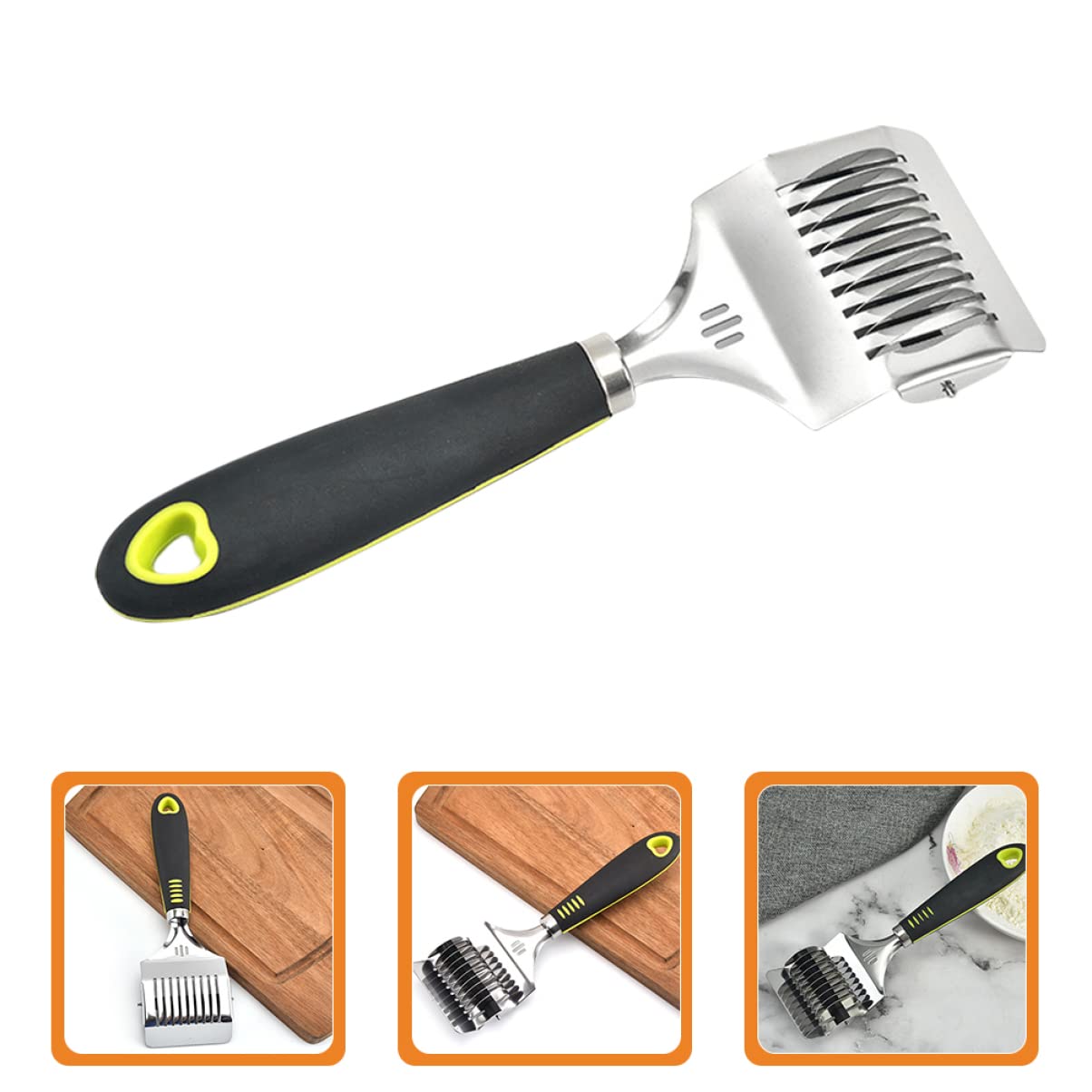 STOBAZA Stainless Steel Noodle Lattice Roller Cutter for Efficient Pasta Making Kitchen Tool for Home Cooking Resistant and Multi Functional Noodle Maker