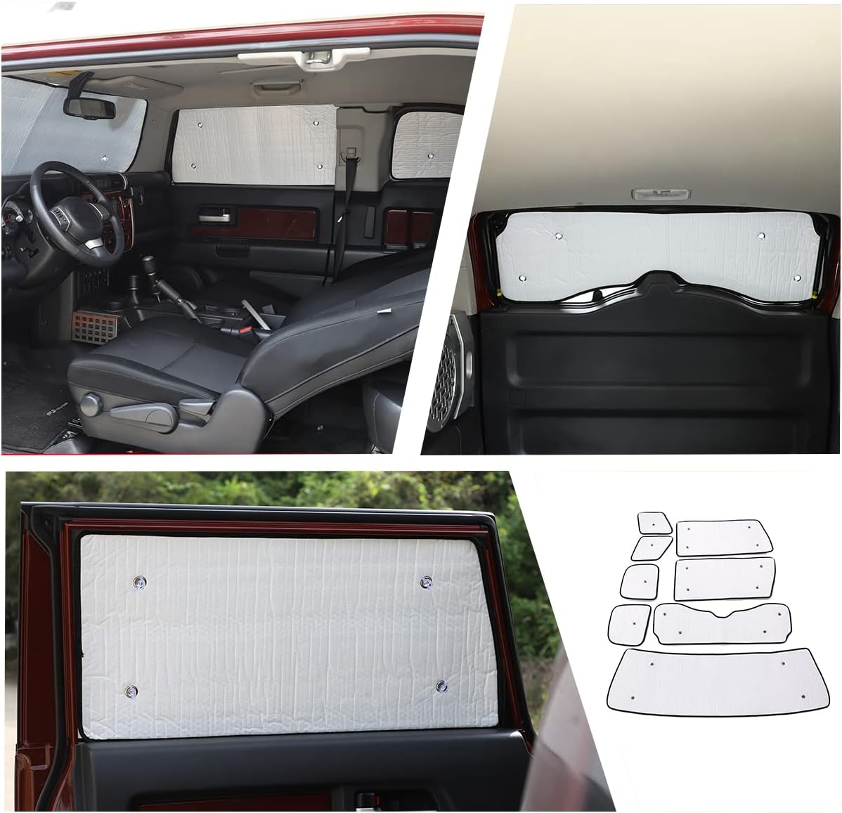 for Toyota FJ Cruiser 2007-2021 car Window Glass Sunshade FJ Cruiser Special Sunshade