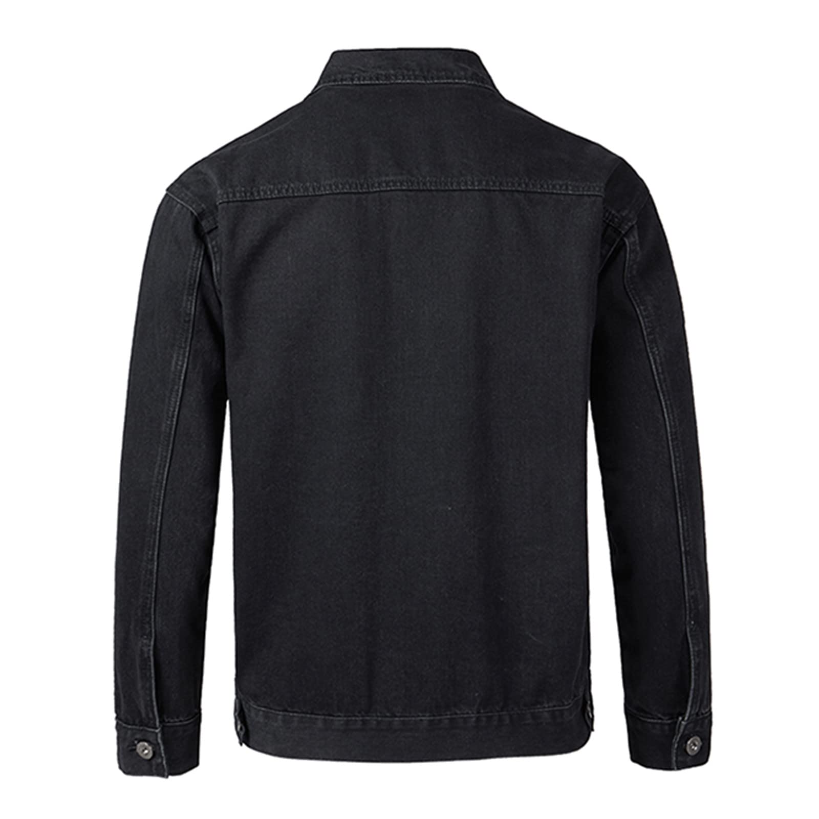 Giacca Jeans Uomo Giubbino Denim Casual Abbigliamento Oversize Autunnali di Giubbotto Cowboy Giacchetto Primaverile Mezza Stagione