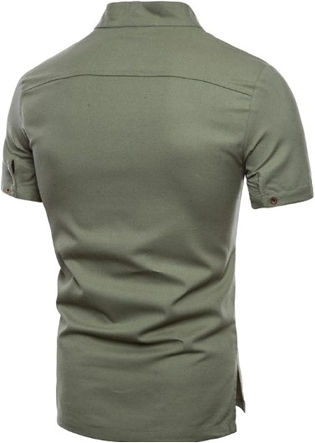 Simple Style Stand Collar Shirt for Men Casual Daily Athletics Fit Pullover Summer Comfy Business Polo Shirt
