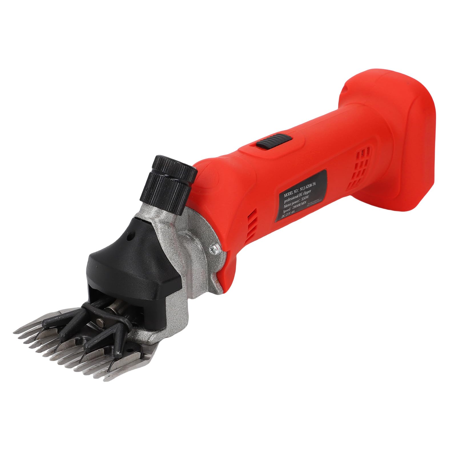 Jiawu Forbici per Pecore, Cordless 2800 Giri/min 6 velocità Motore Senza Spazzole Tosatrici per Animali, Kit per Toelettatura del Bestiame con Ad Alette Regolabili Scatola di Immagazzinaggio per
