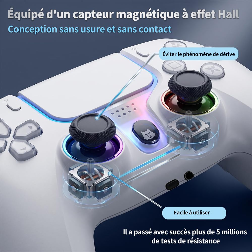 NBCP Controller wireless compatibile con PlayStation 5 / PS5 Pro/Slim/PC
