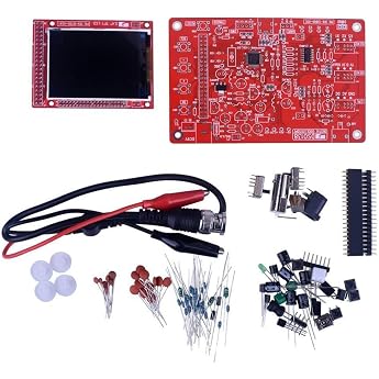 Digital Oscilloscope DIY Kit with 2.4 Inch TFT Display and 1 Sampling Rate for Educational Use in Electronic Principles and Design Dispersion Parts
