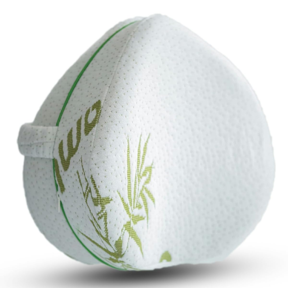 YORKSHIRE HOMEWARE Bamboo Memory Foam Leg Pillow | Breathable Knee Pillow for Sleeping on Side | Contour Wedge Pillow Relieve Back, Knee, Hip & Sciatica Discomfort Support Pillows Bamboo Zip Cover