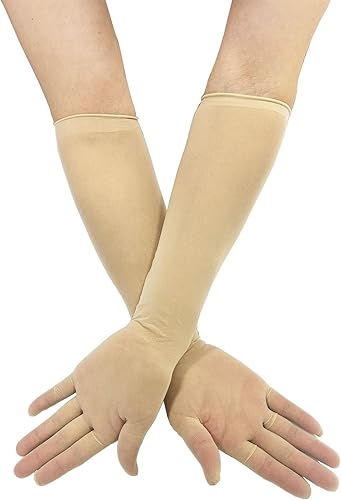 Miniatura 2 de Guantes de noche de malla transparente para mujer, longitud de ópera