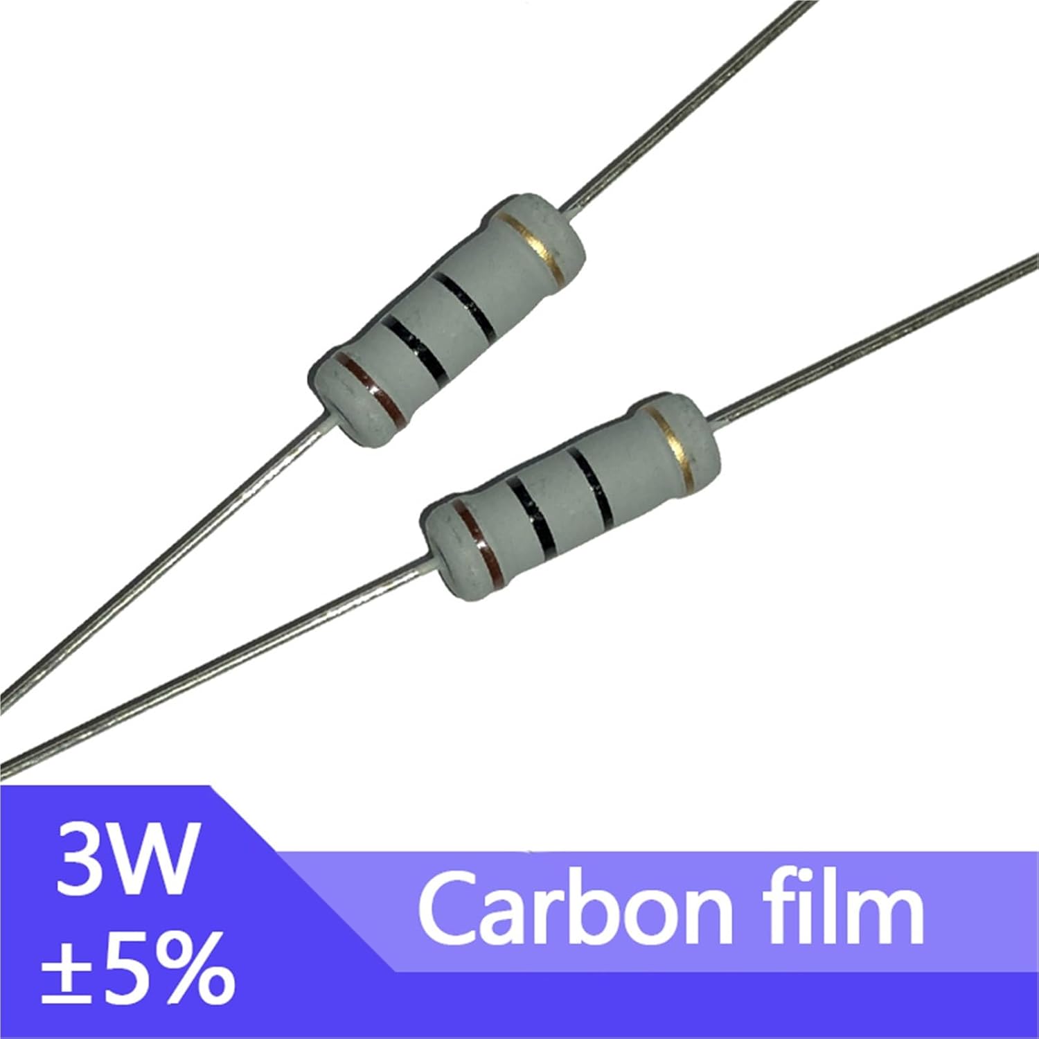 10pcs 3W Carbon Film 0.1 0.12 0.15 0.18 0.22 0.25 0.27 0.33 0.39 Ohm R Metal Oxide Film Resistor 5% 0.1R 0.15R 0.22R 0.1R-1M(CF 3W 910R 10pcs)