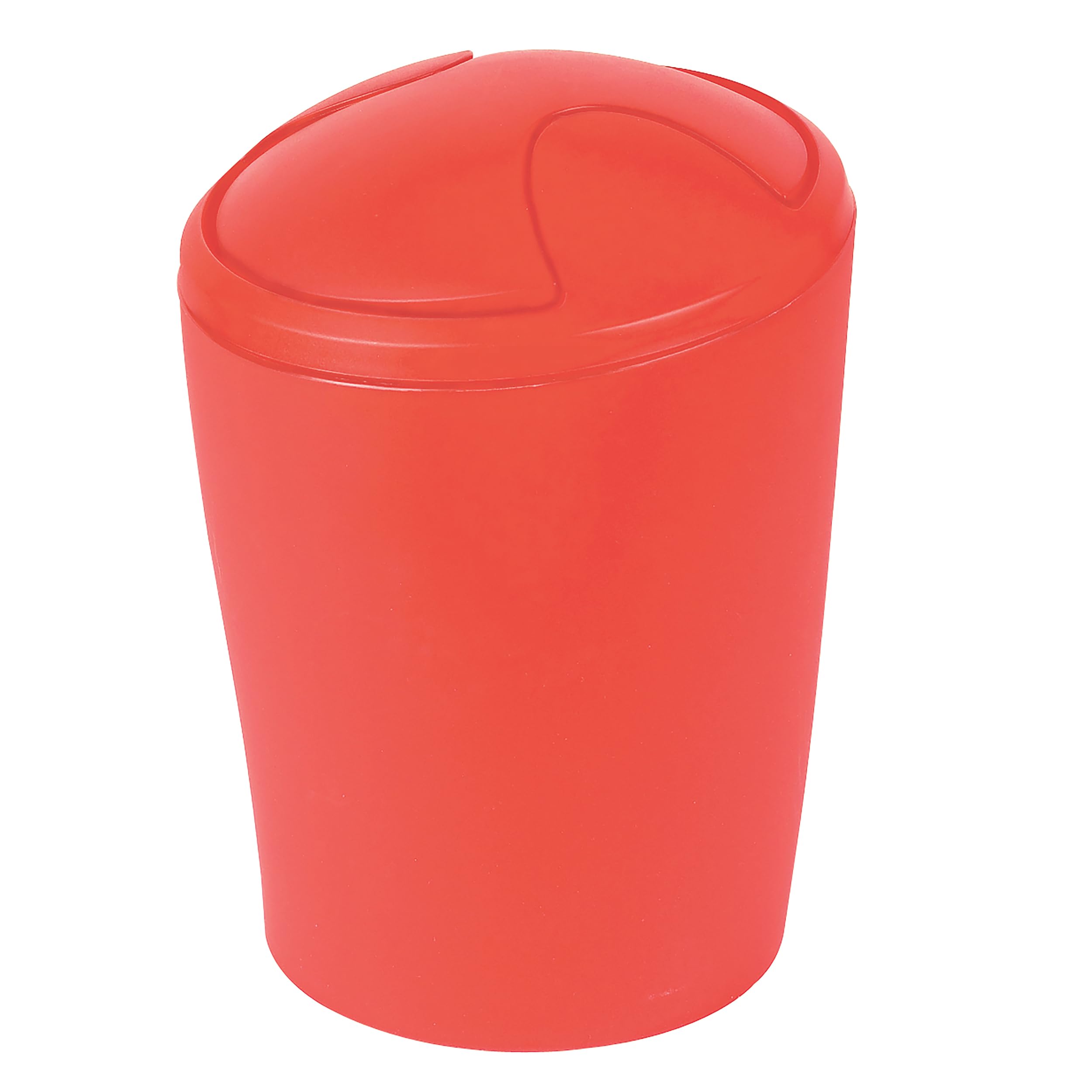 Spirella Move Frosty Red Waste Bin Medium Polypropylen Red Height 21 cm x Width 15 cm