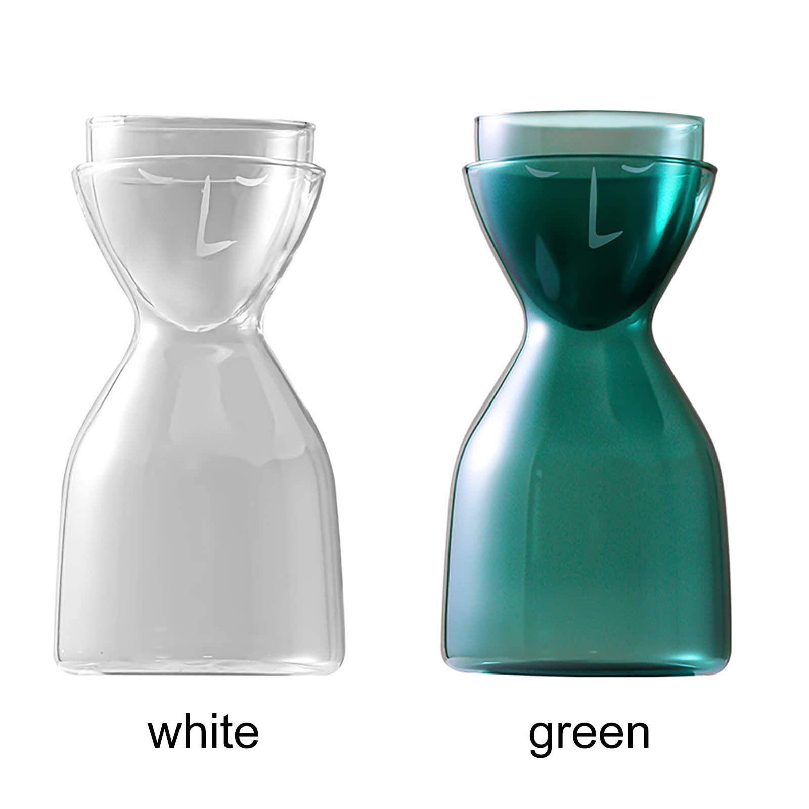 MISNODE Carafe à Eau De Chevet En Verre Avec Poignée En Rotin