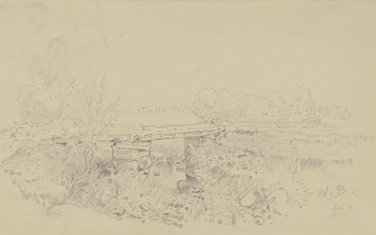 Steinbrücke in weiter Landschaft (ca. 1865) Poster Print by Wilhelm Busch (18 x 24)