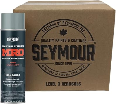 Seymour MRO Industrial Primer 15 to 17 Oz. Gray Primer 6 Cans/Case