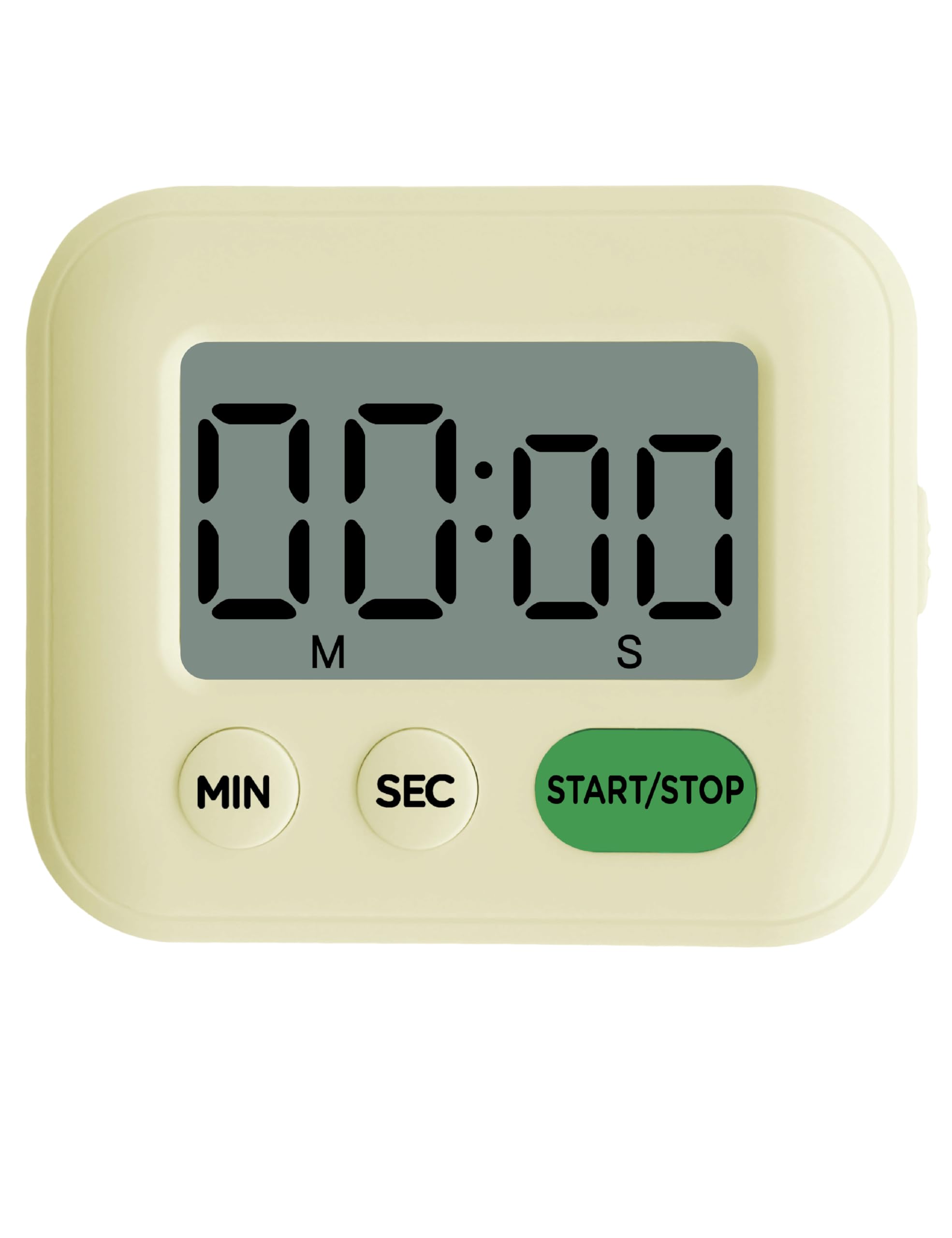 SURARK Electronic Timers for Classroom - Cute Timer Digital for Cooking, Break Time, Gym, Meeting-Light Yellow
