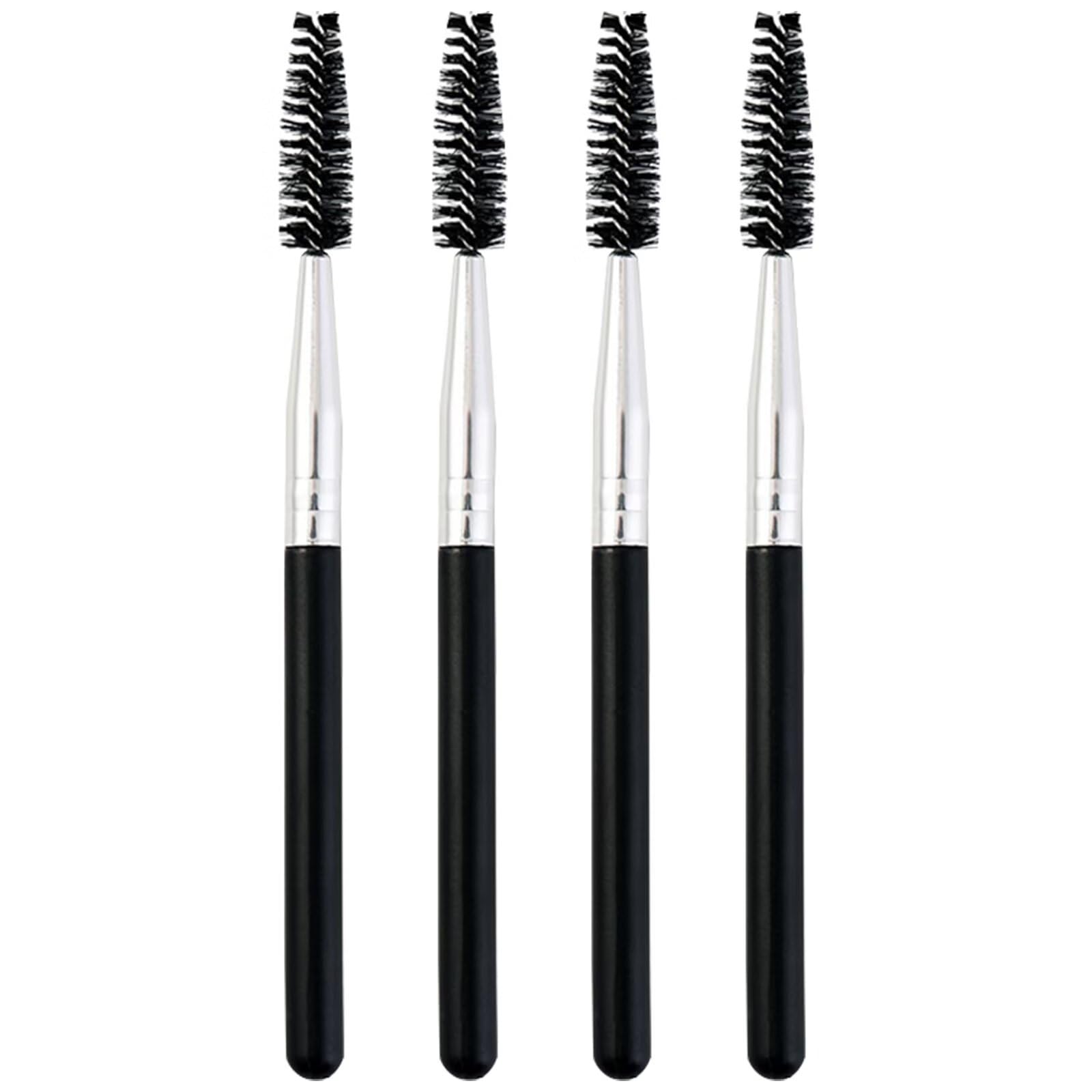 Lot de 4 brosses à cils, peigne à cils, brosse portable, pour extension de cils et levage des sourcils, réutilisable