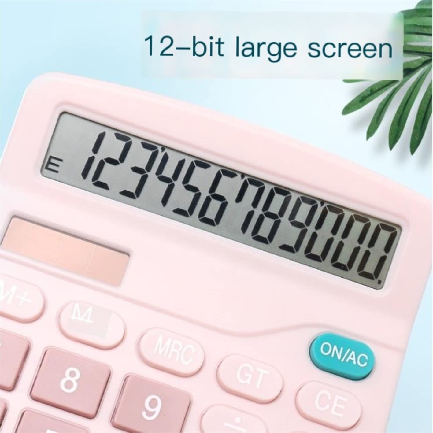 Calcolatrice per Ufficio Calcolatrice A 12 Cifre Calcolatrice di Funzioni Standard A Doppia Alimentazione con Batteria Solare con Display LCD Scuola(Grün)