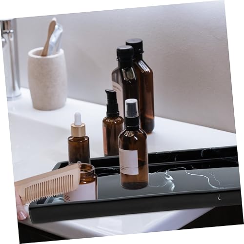 Miniatura 2 de CAXUSD Bandeja de baño de cerámica negra Maquillaje Joyas Plato de vanidad