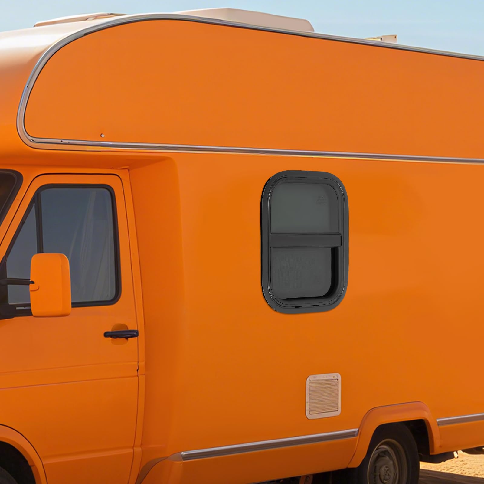 Ventana corredera para autocaravana | Ventana corredera impermeable con malla anti-insectos, ventana lateral de repuesto para autocaravana, furgoneta o camper (300 x 400mm)
