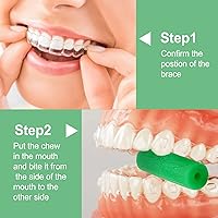 Vista 3 de BVN Aligner Chewies, 10 piezas masticables de ortodoncia, retenedores masticables para alineadores, masticables dentales de ortodoncia, verde