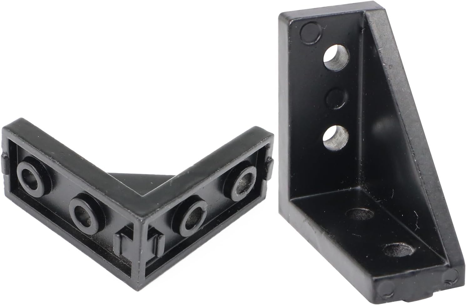 20 Sets 2020 Aluminum Extrusion T Slot Corner Bracket 20 Series Extruded Hardware 90 Degree Right Angle Connector with M5 Bolts Nuts for 20/20 80 20 2040 T V Slot Black Aluminum Profile