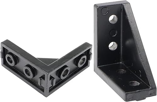 Miniatura 26 de 20 juegos 2020 de extrusión de aluminio 2020 soporte de esquina con ranura en T Serie 20 Hardware extruido conector de ángulo recto de 90 grados