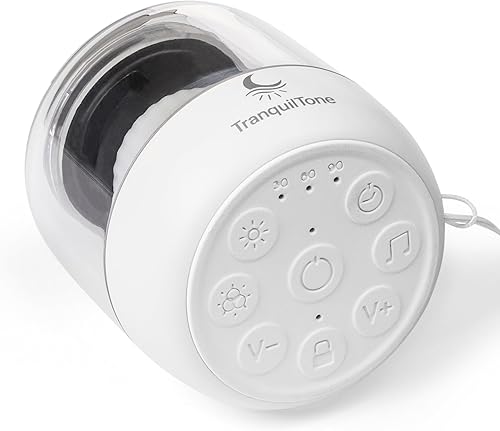 Miniatura 3 de Máquina de ruido blanco para bebés y adultos - Mini máquina de sonido portátil para dormir con 15 sonidos calmantes, luz nocturna, temporizador y