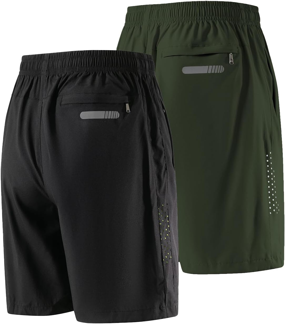 FoxQ Mens Quick Dry Athletic Running Shorts with Pockets Lightweight Workout Shorts for Sports Gym Basketball Hiking - Image 2