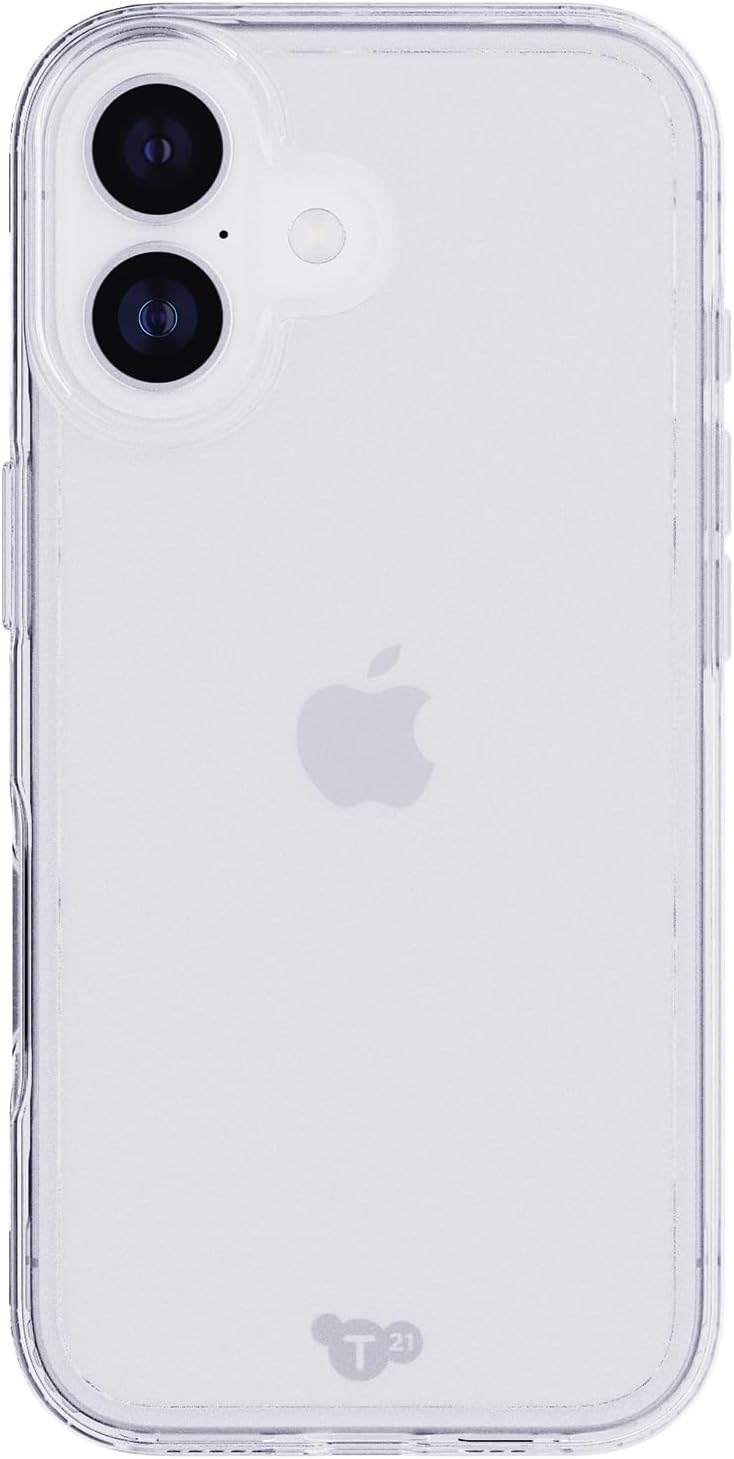 Tech21 EvoClear Case for iPhone 17 Pro – Clear | Slim Protective Case | Impact Protection | Wireless Charging Compatible