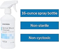 Vista 3 de McKesson Spray limpiador para el cuidado de heridas dérmicas, 16 onzas [6 unidades] Solución de lavado de primeros auxilios para lesiones menores