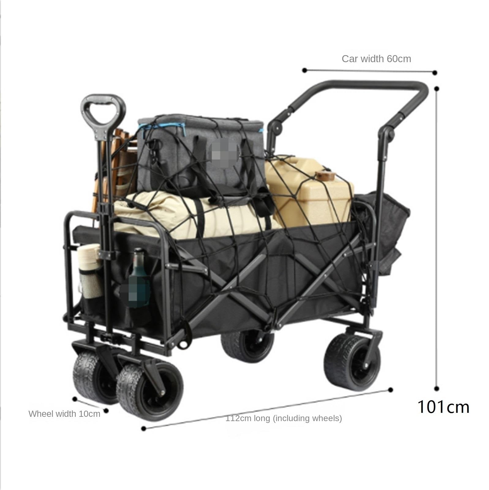Carrello Porta Spesa Trolley Spesa Carrello Pieghevole Multifunzionale for La Spesa Adatto for Campeggio All'aperto Spiaggia Carrello Portaspesa