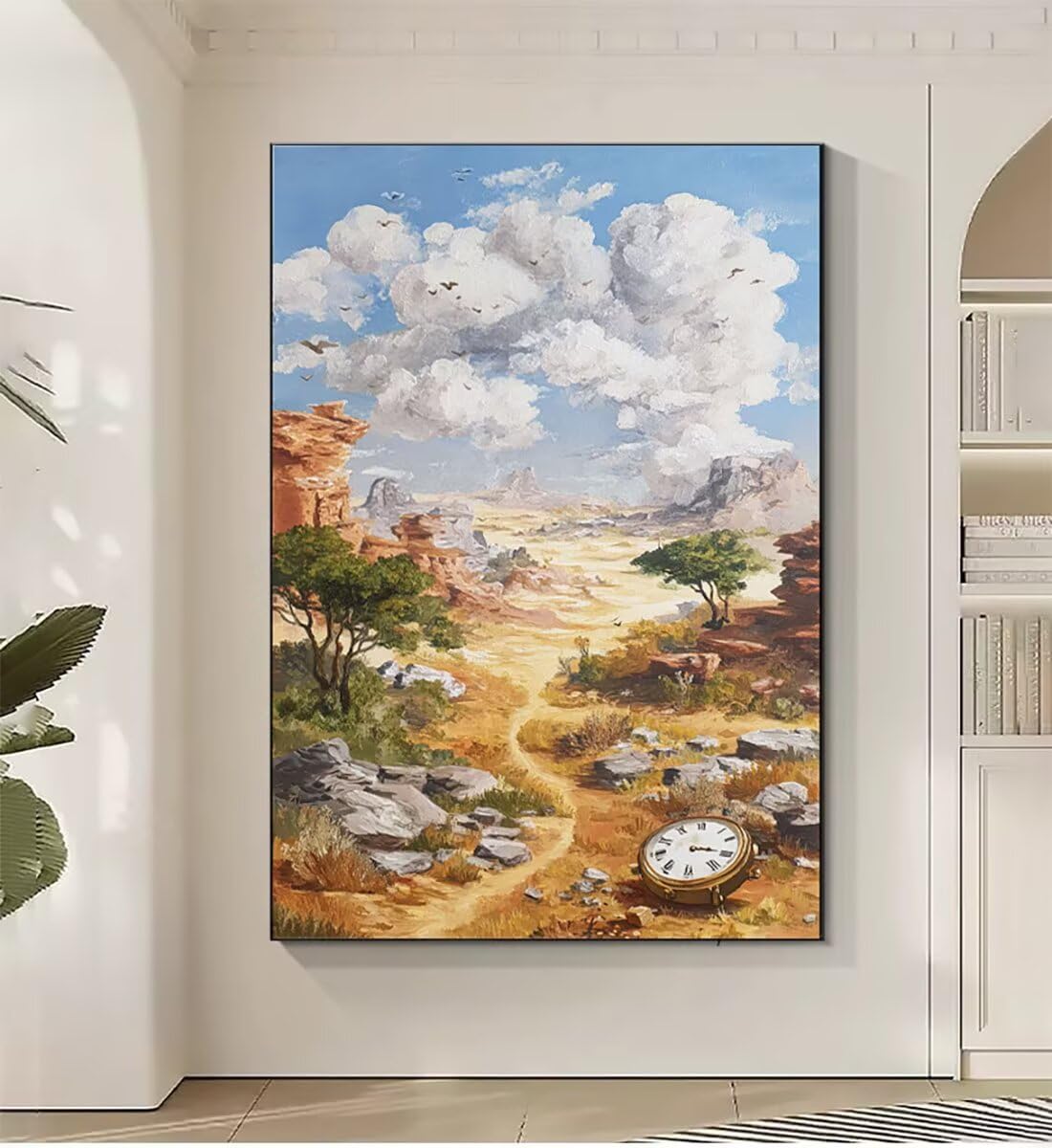 Landschaft Abstrakt Malen Nach Zahlen Erwachsene, Paint by Numbers Adult Anfänger Kreativ Set für, Heimwerk Malen Nach Zahlen Kinder, Pinsel und 36 Acrylfarbe Als, Deko Wohnzimmer 60 x 80 cm BJHWK354