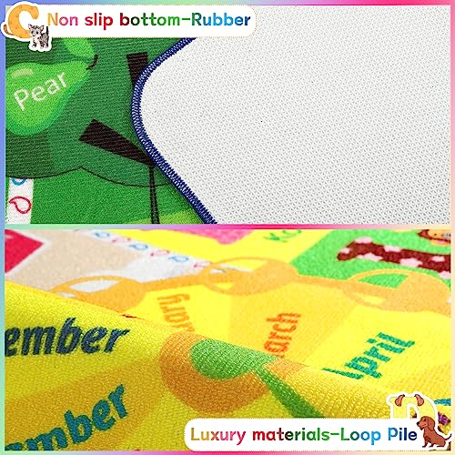 Chicrug Educational Kid Area Rug For Playroom thumb #6