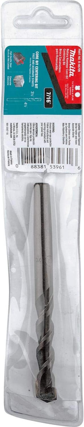 Makita B-66709 7/16" x 4-1/2" Rotary Hammer Core Bit Centering Bit