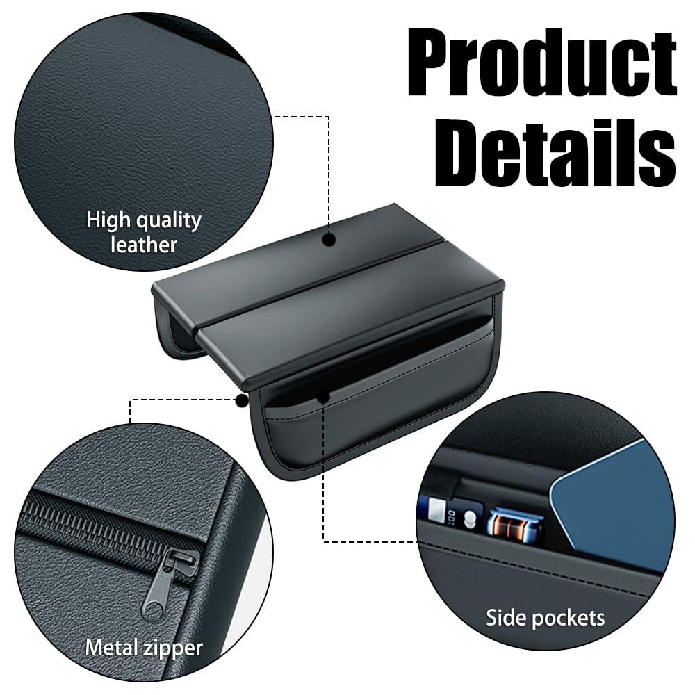 Car Center Console Cover Armrest Box Mat, Car Armrest Box Height Increase Cushion, Memory Foam Car Armrest Cushion, Leather Middle Consoles Protector, Universal Arm Rest Cushion - View #6