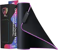 Mouse Pad Gamer Rgb Led Speed Para Mouse E Teclado 80x30cm
