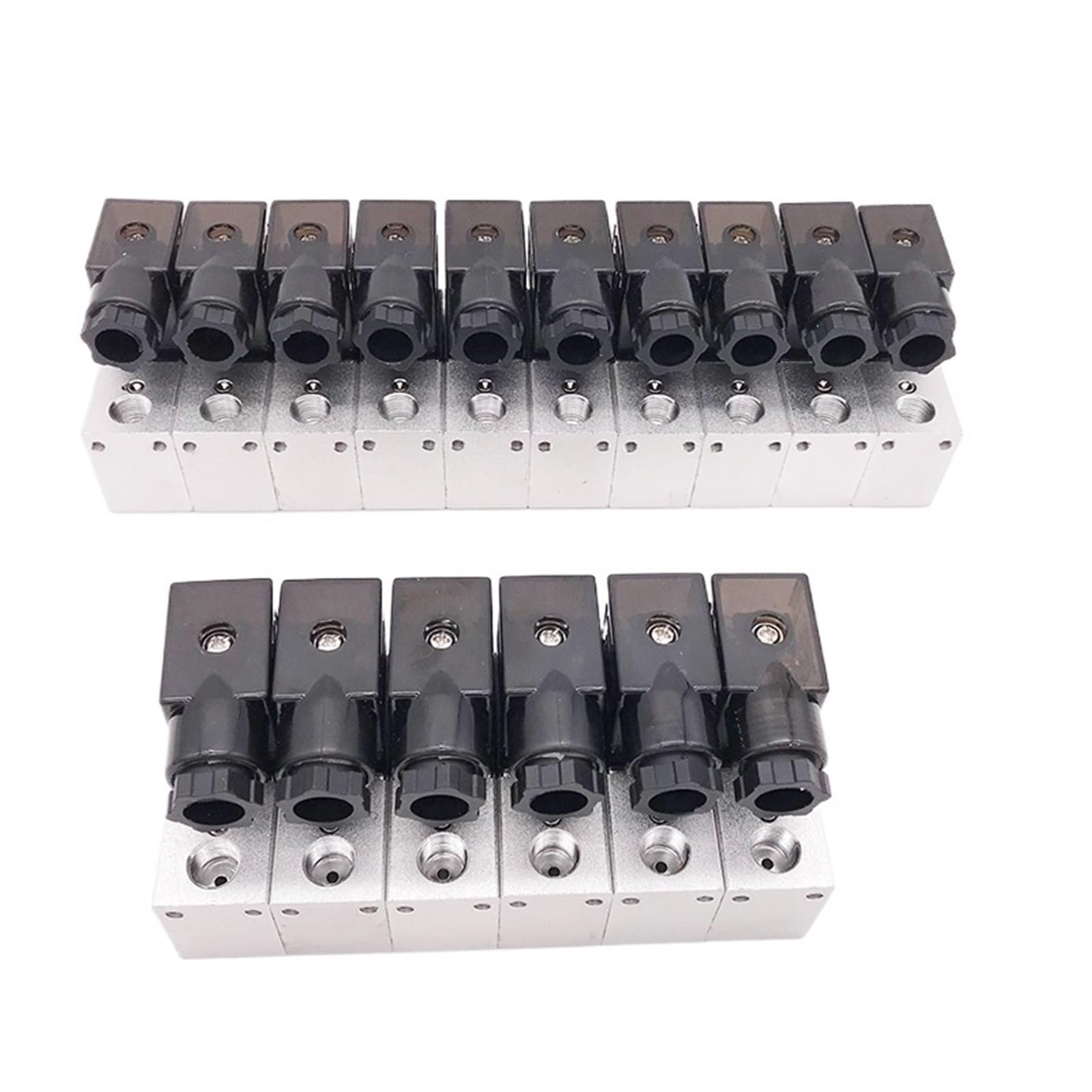 Électrovanne pneumatique 3 voies en aluminium lot de 6 micro-vannes 1/8 BSP haute précision