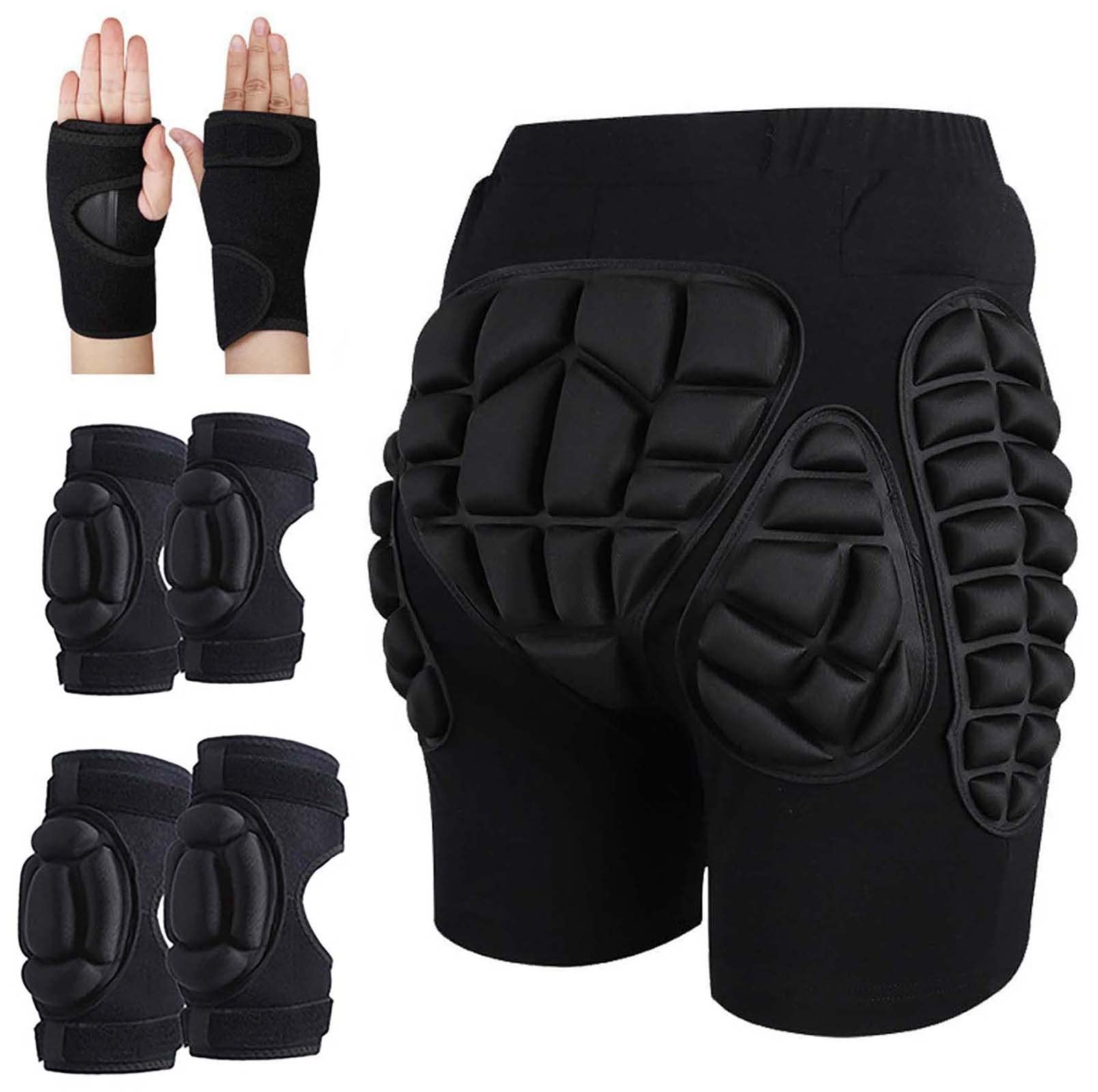 Pantaloncini Protettivi Imbottiti Per Snowboard, Skate E Sci, Protezioni 3D Traspiranti Per Fianchi E Glutei