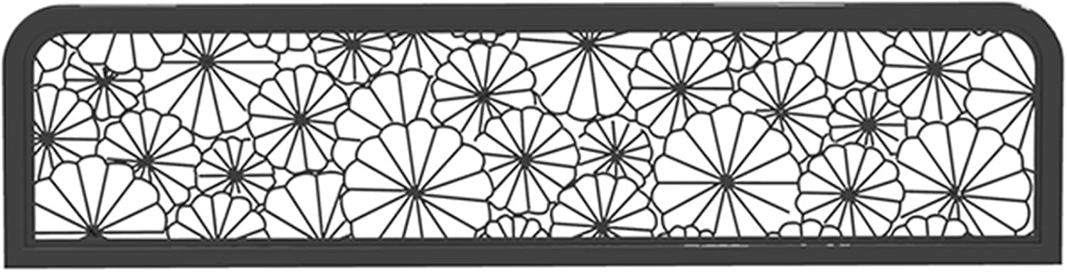 Black Iron Dining Area Dividers, Restaurant Countertop Privacy Screen, Office & Bar Decorative Partition, 19.69x23.62in Low Fence Table Separator