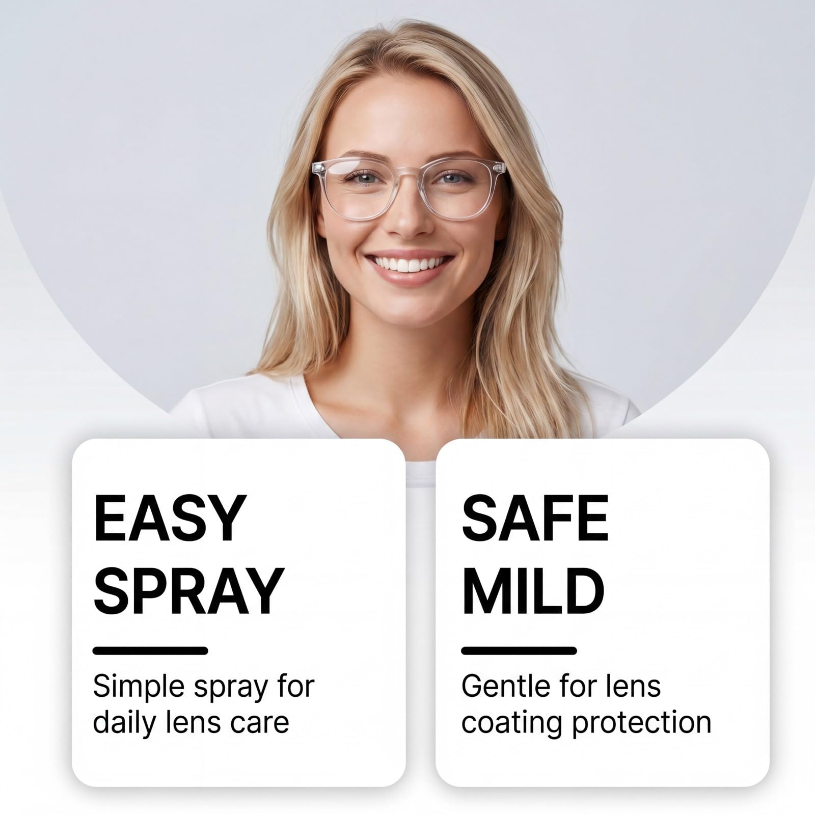 Spray reparador de arañazos para gafas, limpiador de lentes para gafas, spray limpiador portátil multiusos para gafas, limpiador de lentes sin huellas, removedor de (5 piezas)
