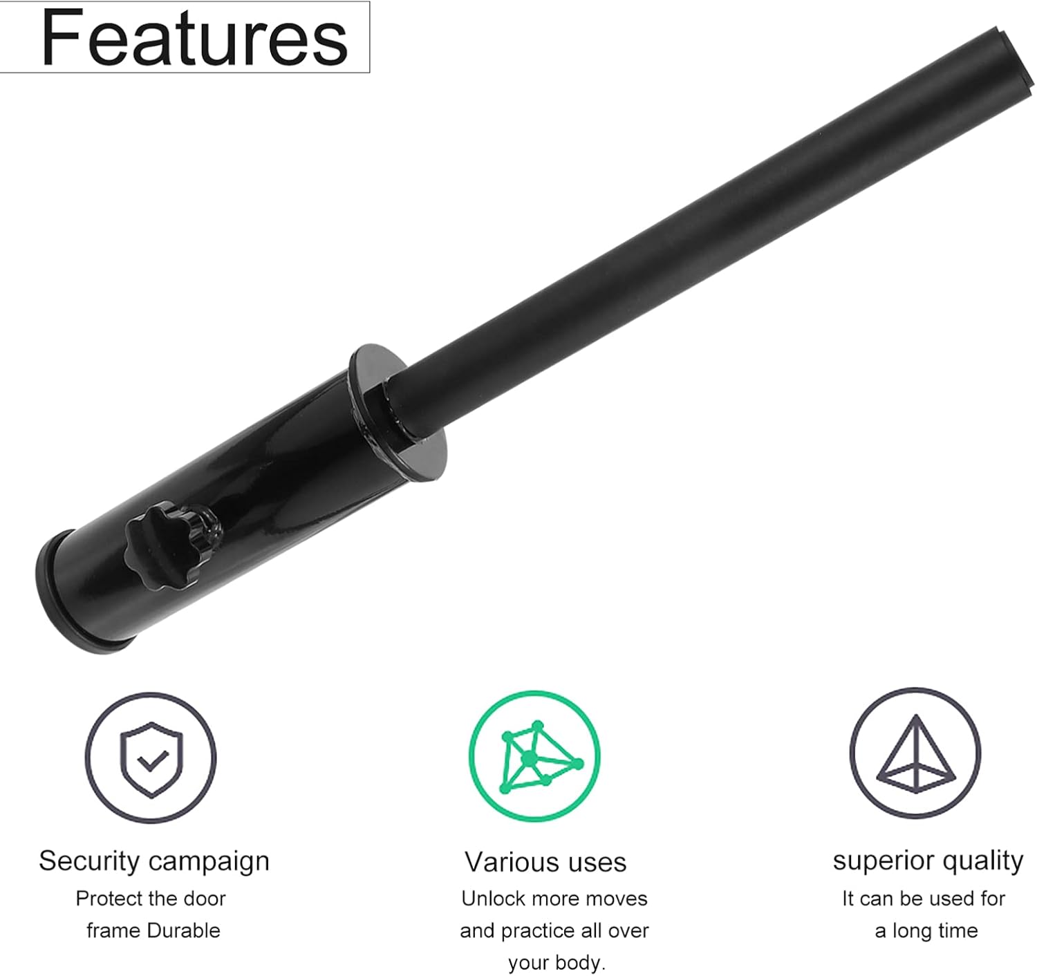 KICHOUSE Barbell Sleeve Attachment for Shoulder Press and Back Training Durable Barbell Barrel for Home Gym and Strength Workout Compact Design for Easy Storage