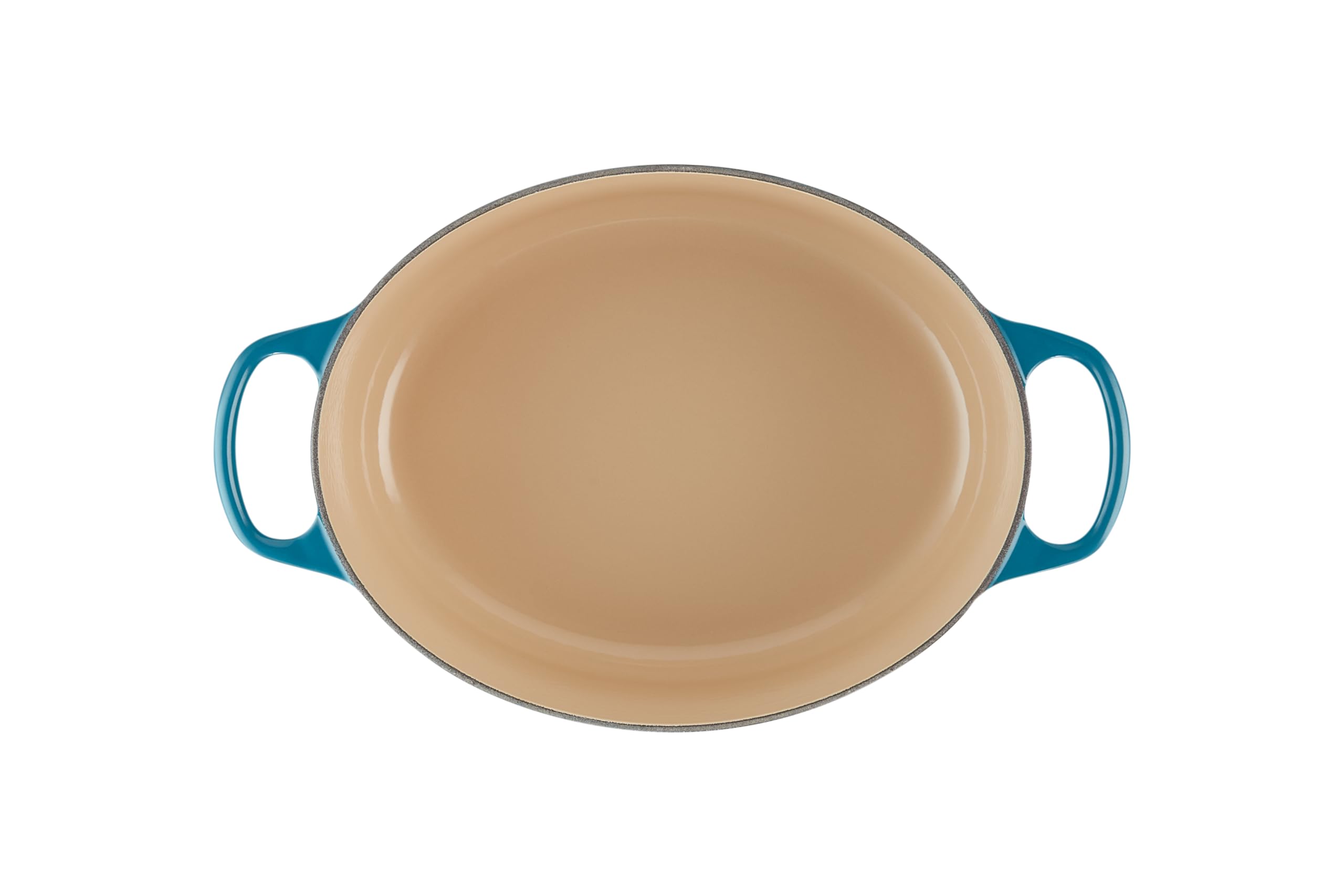 Le Creuset Cocotte en Fonte Émaillée Signature avec Couvercle, 29 cm, Ovale, 4,7 L, 4,675 kg, Deep Teal, 21178296422430