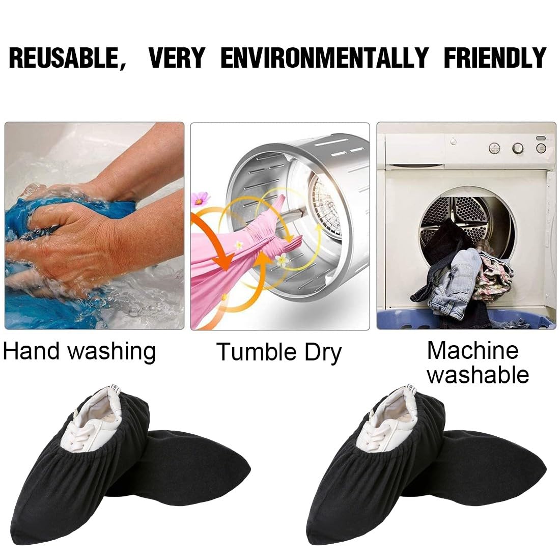 Copriscarpe In Silicone Impermeabili | Riutilizzabili | Antiscivolo | Taglia XL | Per Pioggia E Fanghiglia - Foto 12