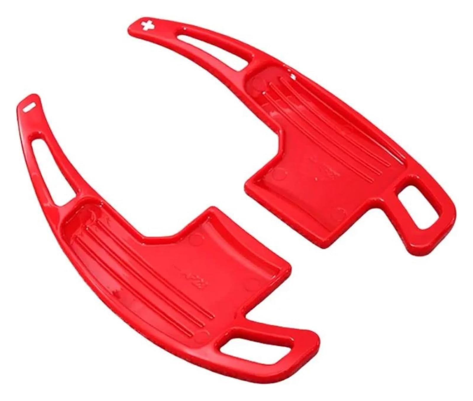 Center Console Trim for Mustang 2015-2023 Steering Wheel Shift Paddle Extended Shifter Trim(Red)