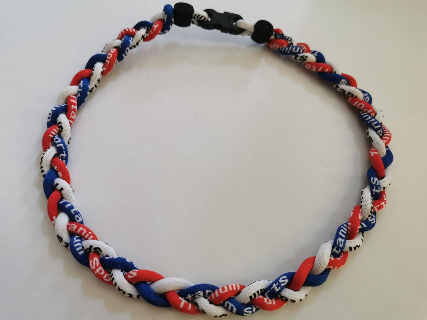 DATOA Three Colors Braided Rope Tornado Necklace 2 Pieces Titanium Sport Baseball Necklaces for Men - Image 2