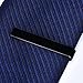Sonew Men's Tie, 4Pcs Copper Tie Clips in Gold, Silver, Black, Navy, Fashionable Set With Box and Cloth, Ideal Party, Wedding