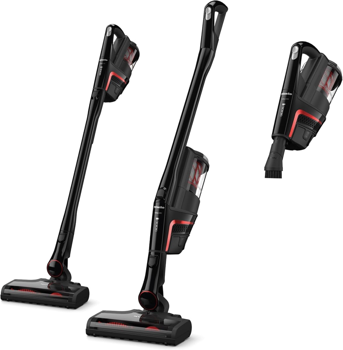 Amazon.com - Miele Triflex HX1 Plus Cordless Stick Vacuum Cleaner, 60 min runtime, Obsidian Black / Red