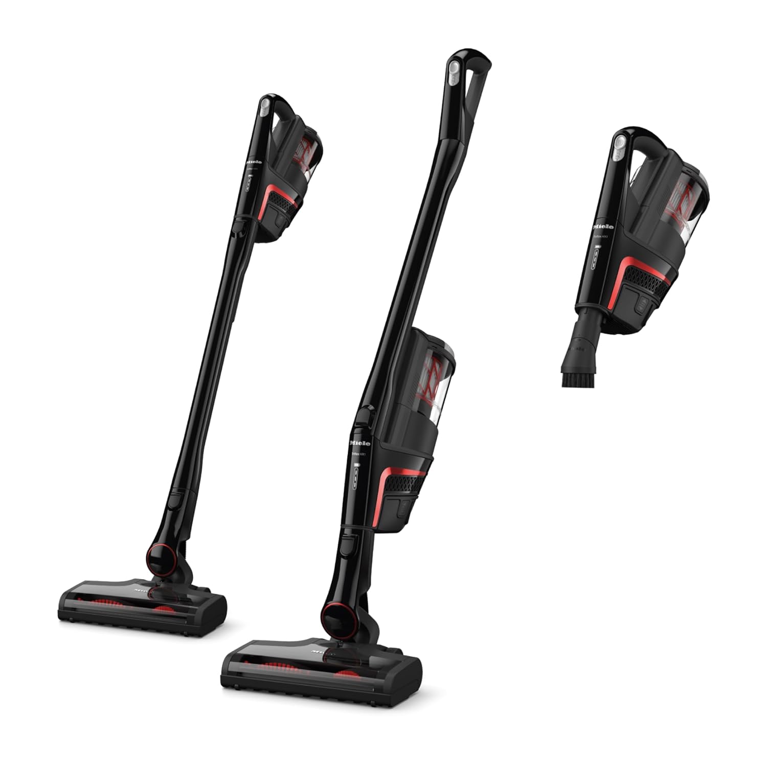 Miele Triflex HX1 Plus Cordless Stick Vacuum Cleaner 60 min runtime Obsidian Black Red