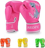 Vista 1 de Kids Boxing Gloves for Boys and Girls, Youth Boxing Training Gloves for Kids 3-15, 4&6OZ Punching Bag Kickboxing Thai Mitts MMA Training Sparring