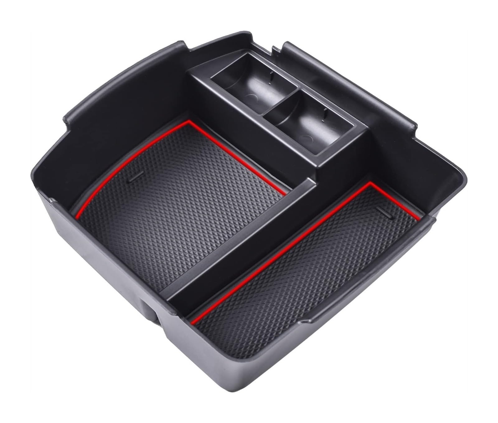 Hckclmbmzw Red For Kia For Seltos 2020 2021 2022 Centre Console Organizer Tray Center Armrest Storage Box Coin Holder Car Armrest Center Console(Red)