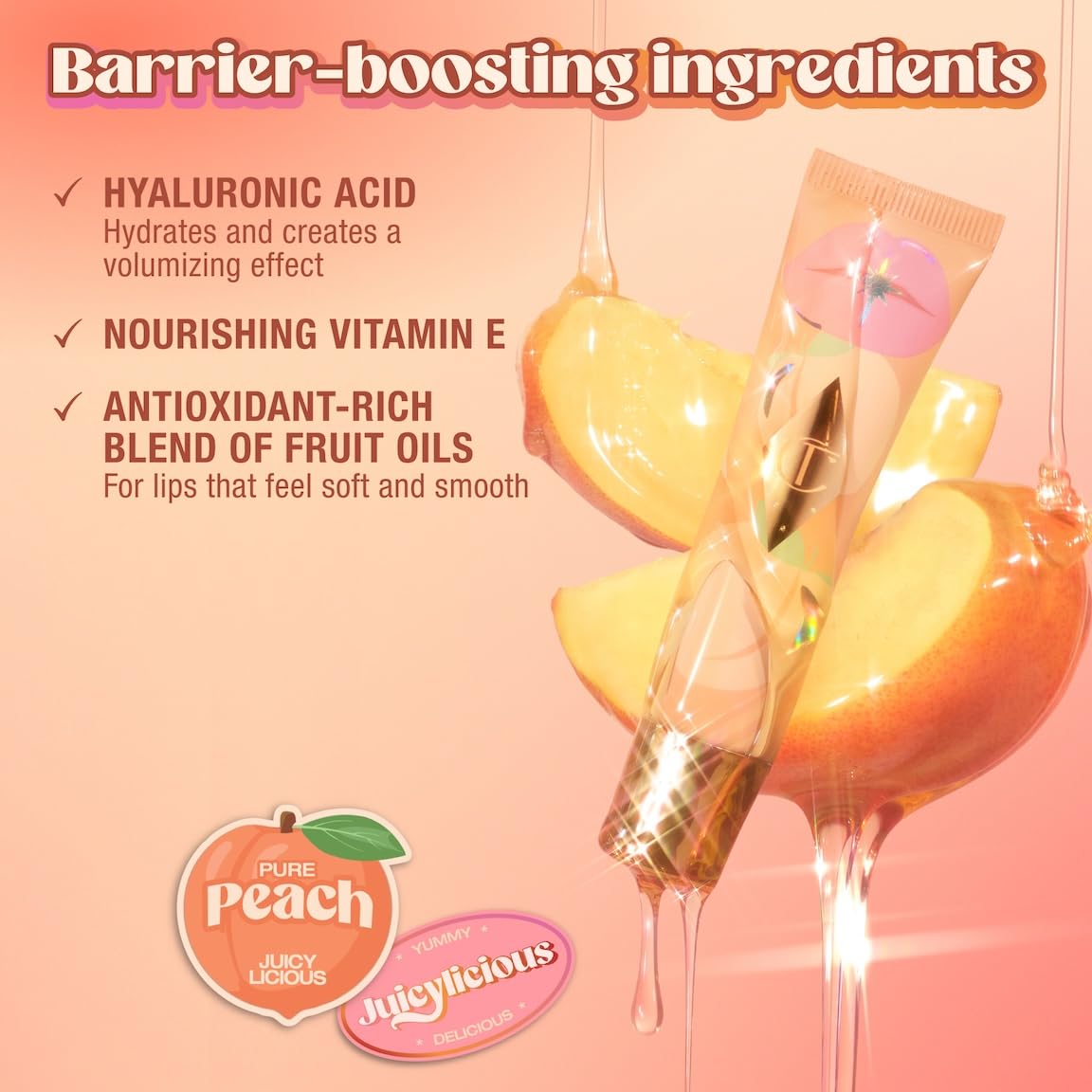 Charlotte Tilbury Healthy Glow Nectar Lip Oil - Sheer Tinted Lip Gloss Oil with Hyaluronic Acid & Vitamin E - Leaves Lips with a High-Shine Glaze & Lasting Hydration - Image 5